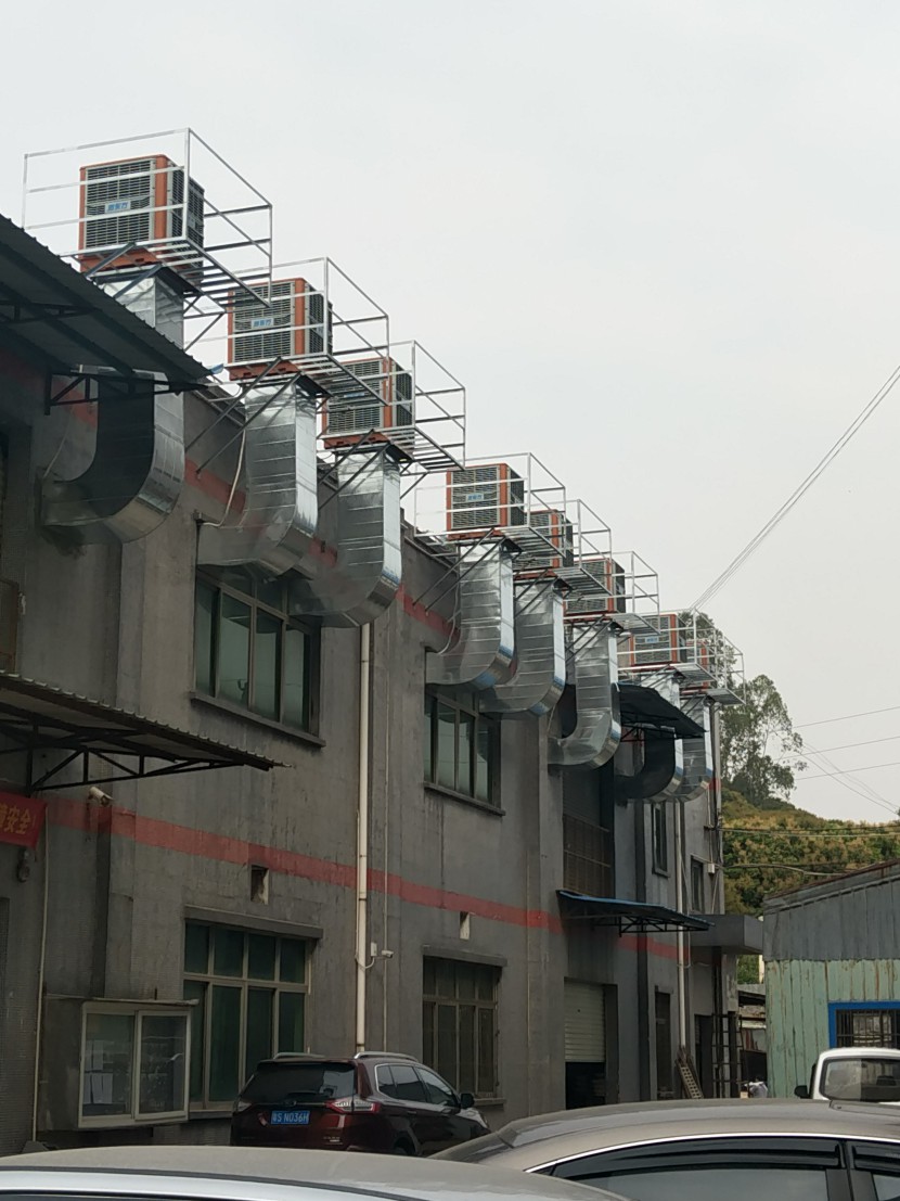 打磨車(chē)間環(huán)?？照{(diào)降溫工程